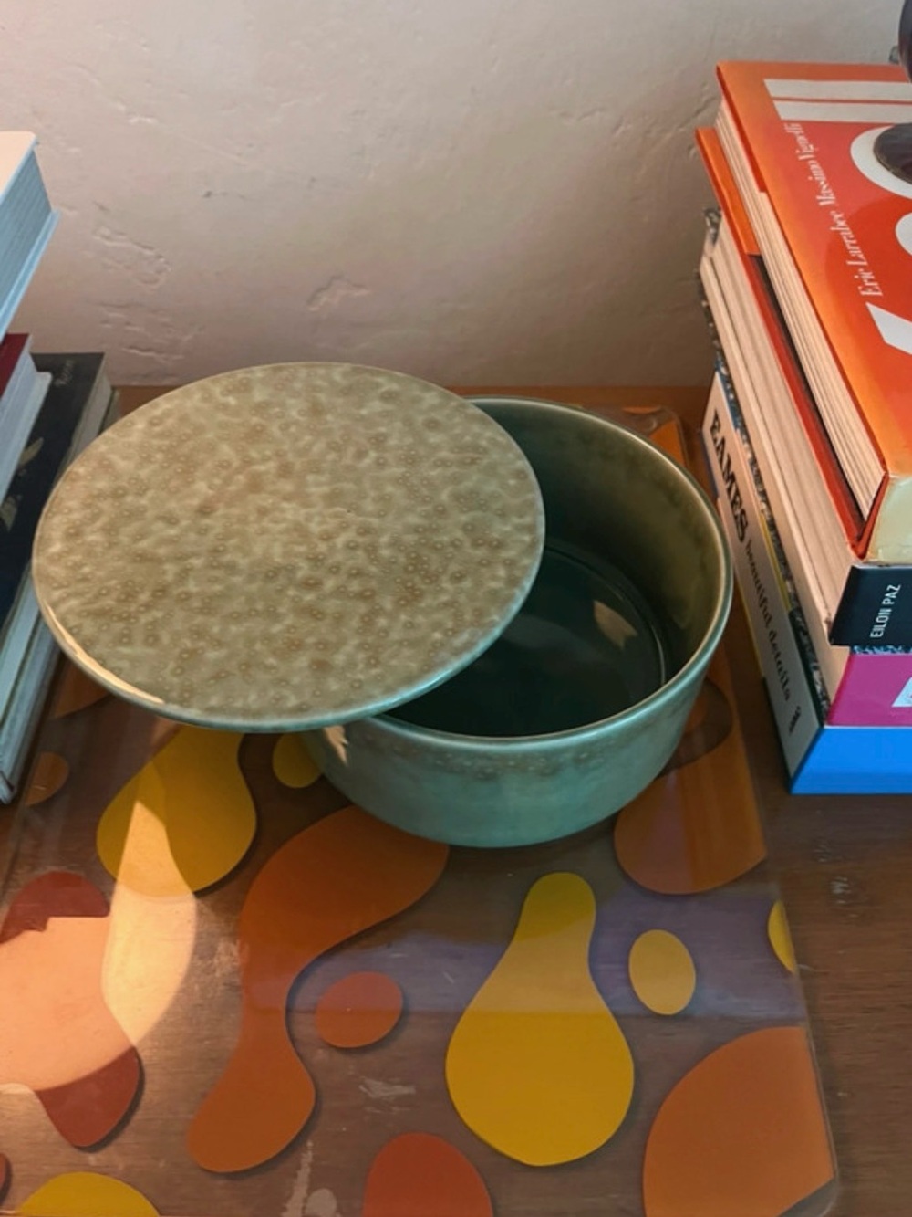 Byredo designed ceramic glazed box w/lid